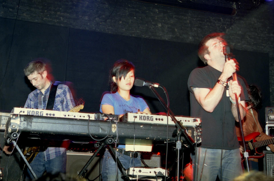LCD Soundsystem performing at Bowery Ballroom NYC on December 14, 2002 - Credit: Redferns