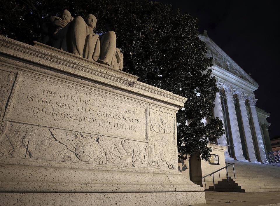  The United States National Archives building is shown on October 26, 2017 in Washington, DC.  / Credit: Mark Wilson / Getty Images