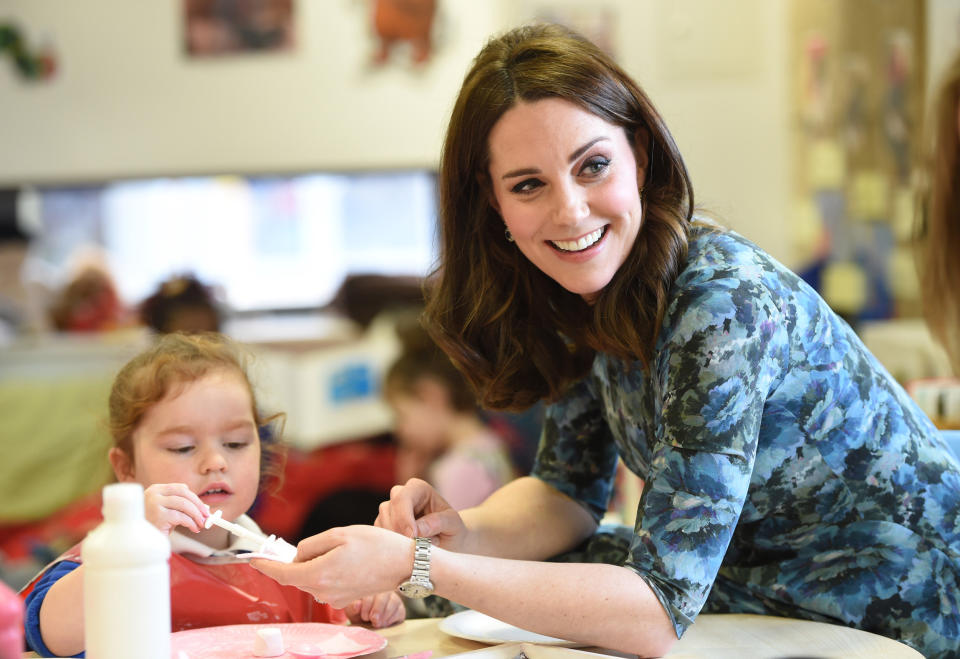 Herzogin Kate beim Besuch der Reach Academy in London. (Bild: Getty Images)