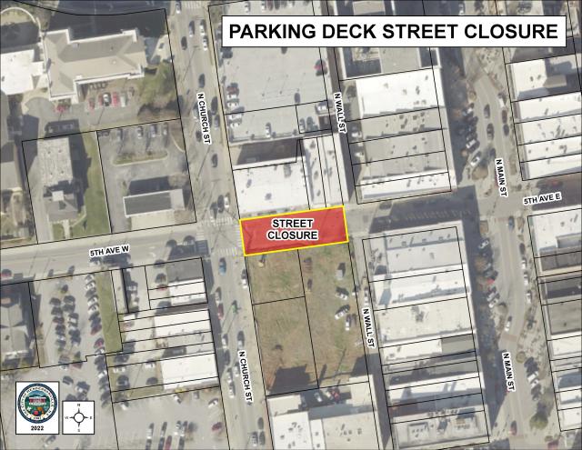 Fifth Avenue to be closed late August for parking deck construction