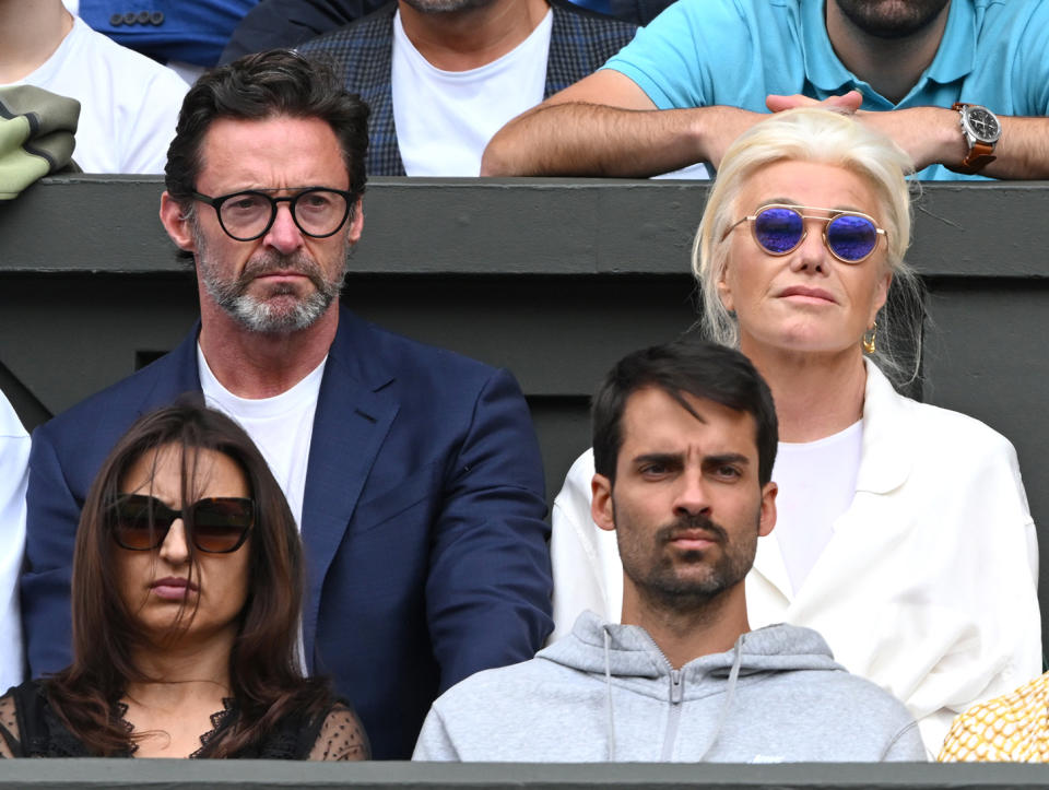 Hugh Jackman and Deborra-Lee Furness at Wimbledon