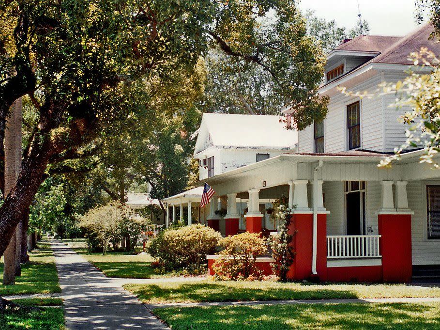 Sunny American Neighborhood