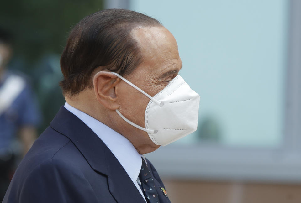 Berlusconi, compleanno in quarantena: cosa farà (AP Photo/Luca Bruno)