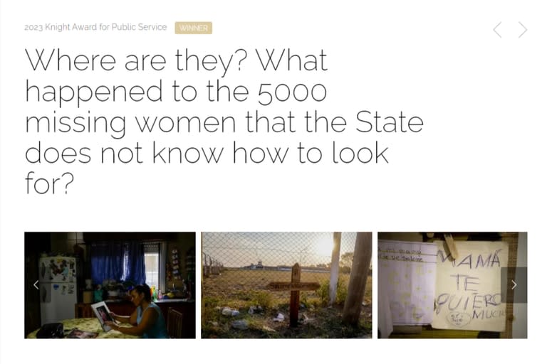 "¿Dónde están? ¿Qué pasó con las 5000 mujeres desaparecidas que el Estado no sabe buscar?". La producción especial de LA NACION fue desarrollada por un equipo multidisciplinario