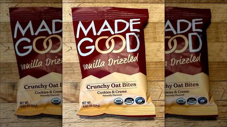 MadeGood vanilla crunchy oat bites