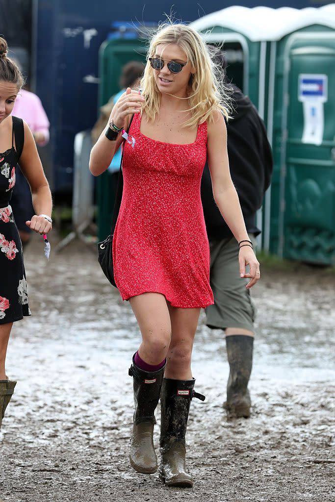 Chelsy Davy at Glastonbury, 2016