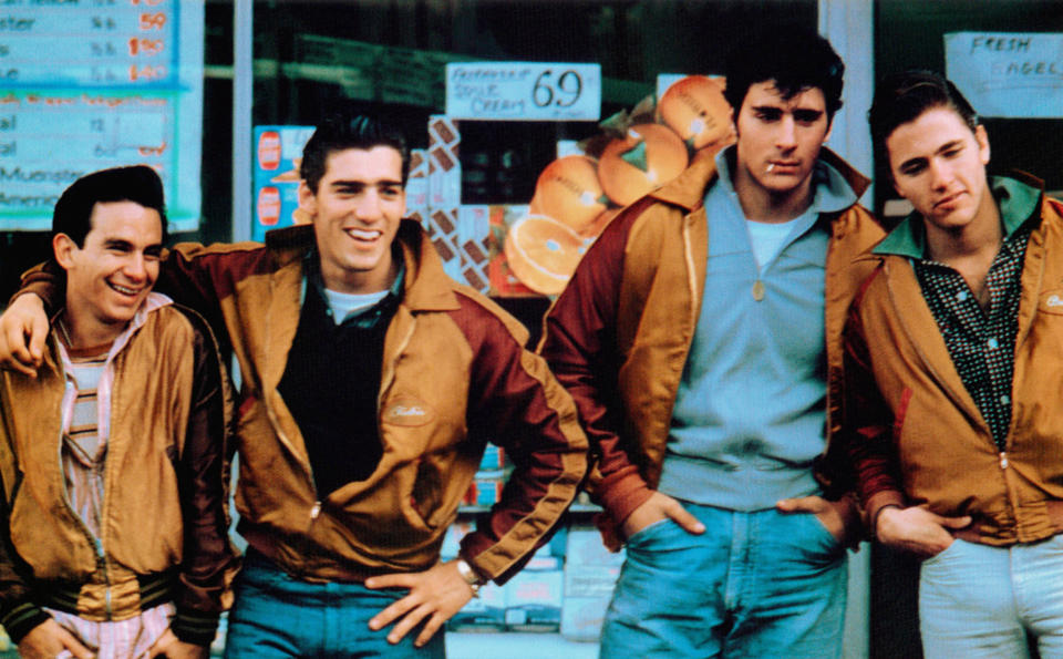 From left: John Friedrich, Ken Wahl, Tony Ganios and Jim Youngs in ‘The Wanderers’ (1979)