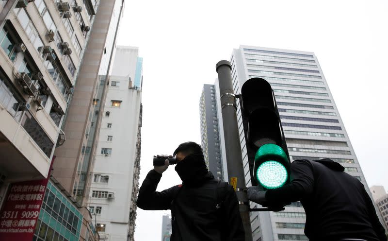 Anti-government New Year's Day demonstration in Hong Kong