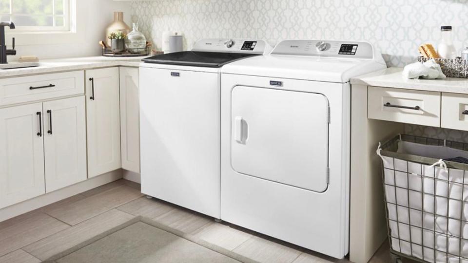 Maytag features a plethora of high-quality washers, dryers and other appliances.