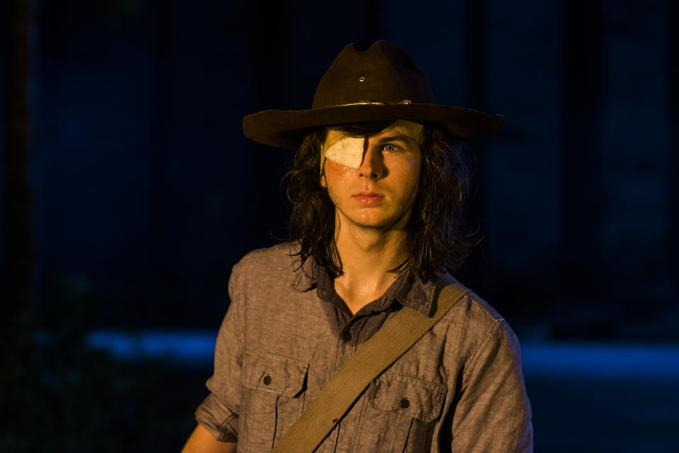 Chandler Riggs as Carl Grimes - The Walking Dead _ Season 8, Episode 8 - Photo Credit: Gene Page/AMC