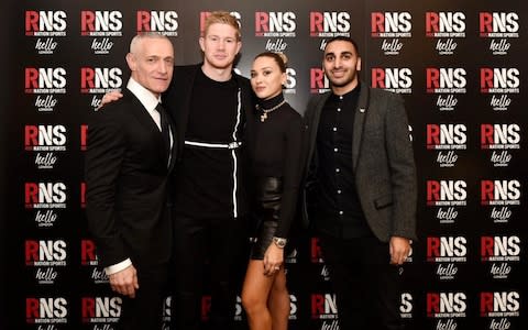  Michael Yormark, Kevin De Bruyne, Michele De Bruyne, Vaz Malhotra - Credit: Roc Nation Sports