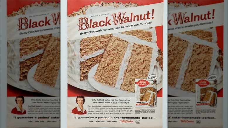  Betty Crocker Black Walnut Cake print ad