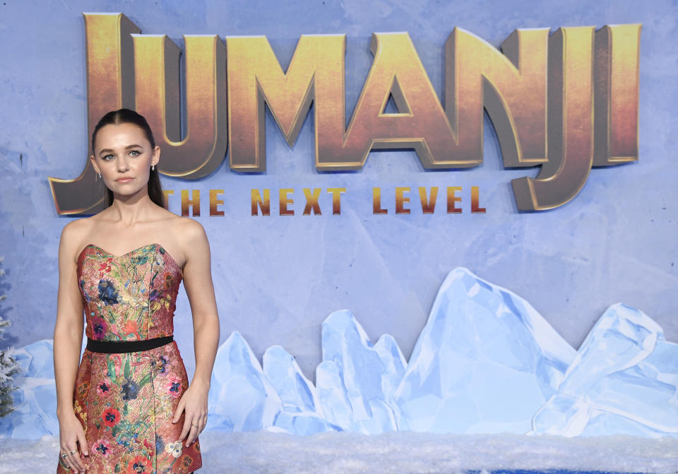 Madison Iseman arrives at the JUMANJI THE NEXT LEVEL Los Angeles Premiere held at the TCL Chinese Theatre in Hollywood, CA on Monday, ?December 9, 2019. (Photo By Sthanlee B. Mirador/Sipa USA)