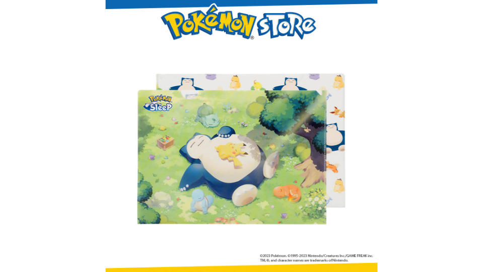 Pokémon Center Original A4 Size Clear Folder Pokémon Sleep. (Photo: Shopee SG)