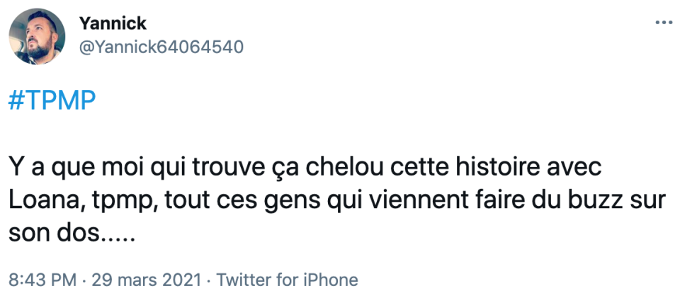 Après l’overdose de Loana, un invité de TPMP choque la Toile 