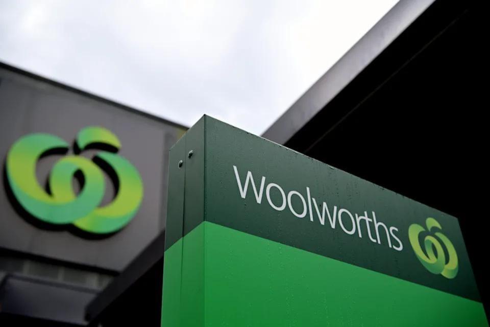 Woolworths supermarket sign with logo