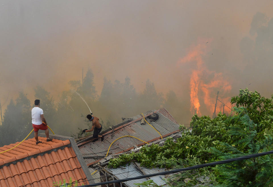 Wildfires ravage Portugal