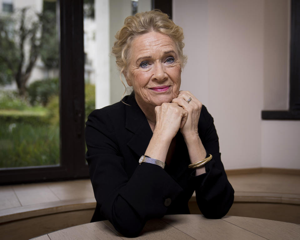 Liv Ullmann poses for portrait photographs for the television series 'Liv Ullmann: A Road Less Travelled' at the 76th international film festival, Cannes, southern France, Saturday, May 20, 2023. (Photo by Scott Garfitt/Invision/AP)