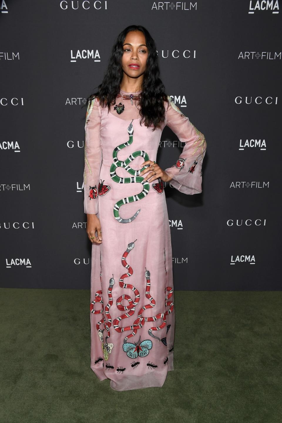 HIT: Zoe Saldana at the LACMA Art + Film Gala