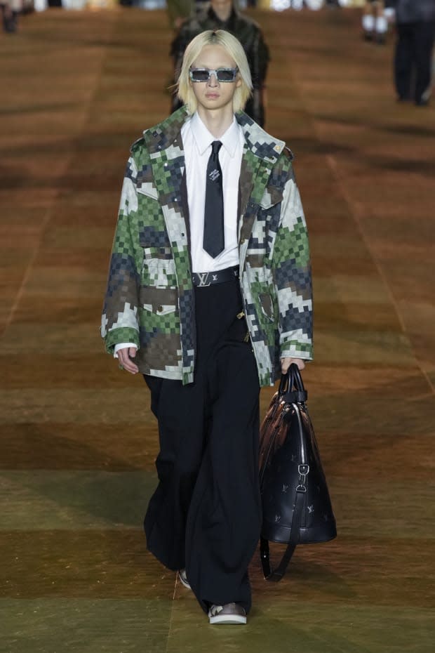 LOUIS VUITTON MEN'S CAMO MONOGRAM FALL 2020 FASHION COLLECTION