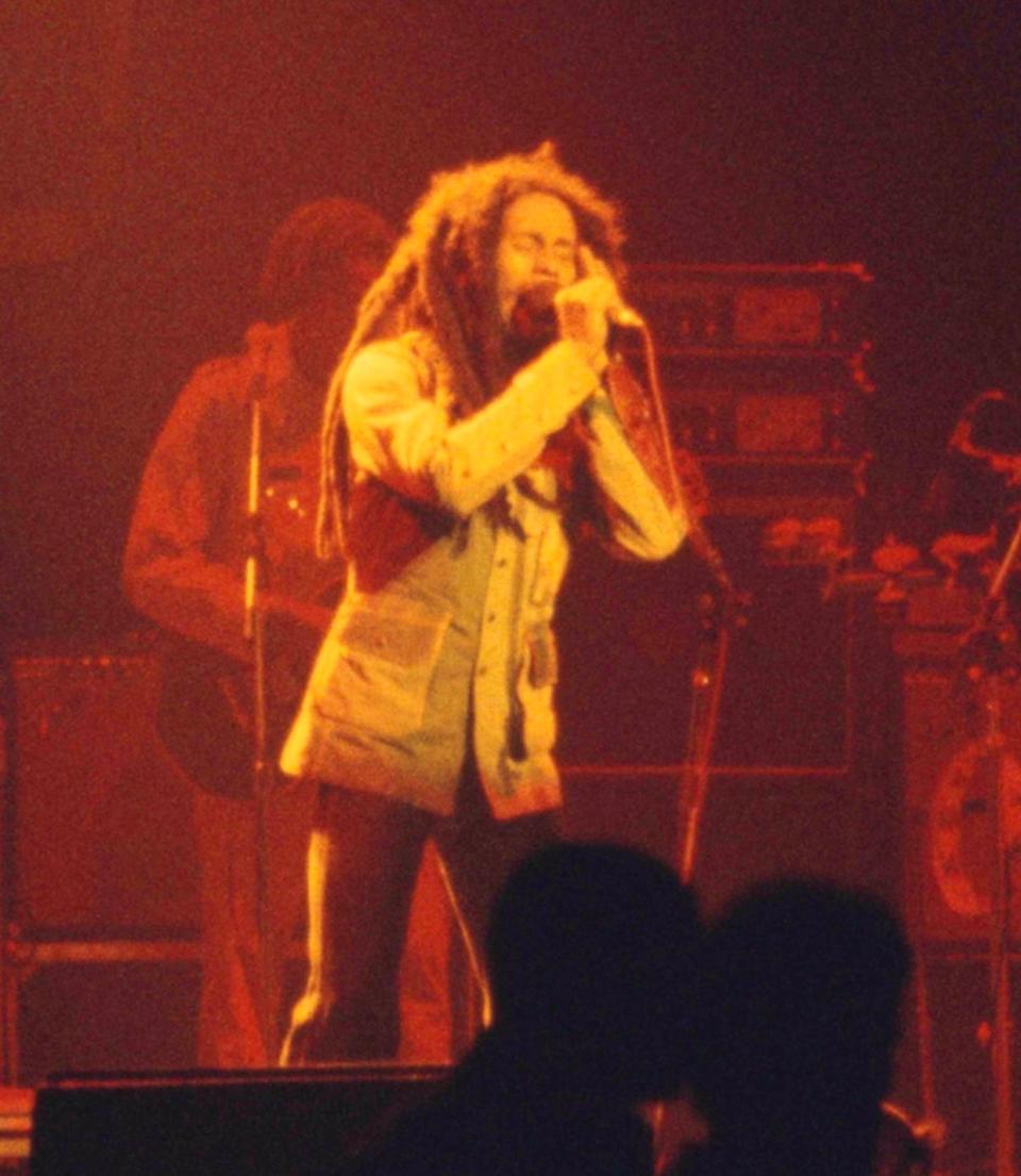 Bob Marley in his final show, at the Stanley Theater in Pittsburgh. (Photo by Rick Malkin)