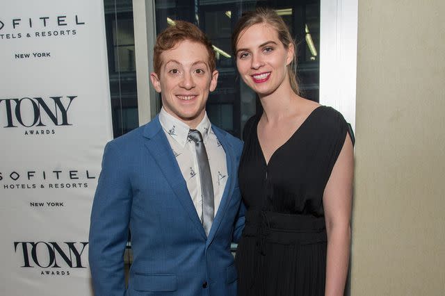 <p>Mark Sagliocco/WireImage</p> Ethan Slater and Lilly Jay on June 4, 2018, in New York City