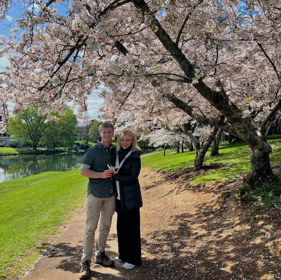 Robert Irwin and his girlfriend Rorie Buckey in Tasmania