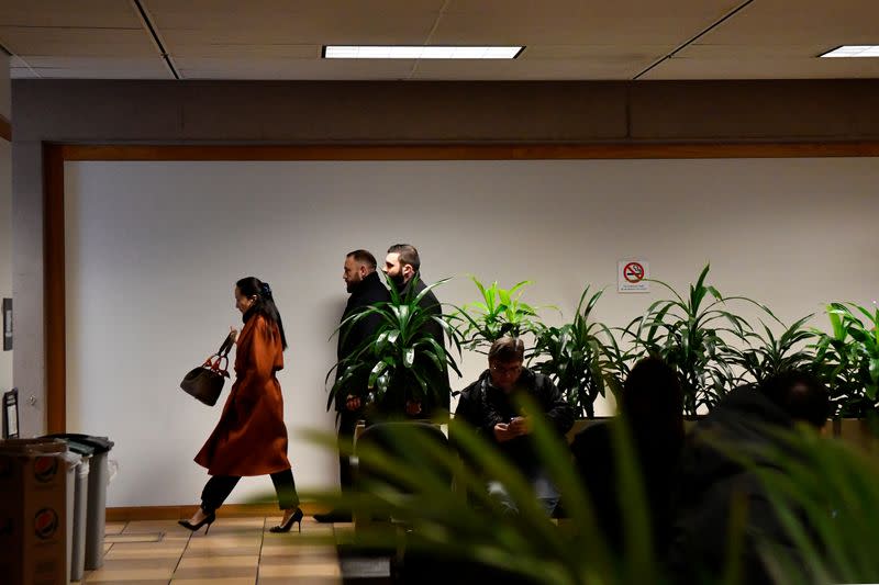 Huawei Chief Financial Officer Meng Wanzhou arrives at B.C. Supreme Court to attend a case management conference in Vancouver