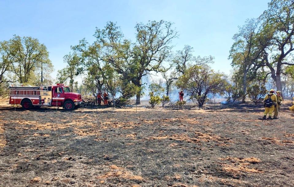 The Basler Fire on Highway 36 West near Basler Road burned about 15 acres on Friday afternoon, Sept. 9, 2022.
