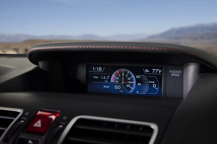 2018 Subaru WRX STI instrument display photo