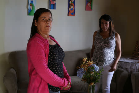 Onoris de Rengel and her daughter Ayari Rengel pose for a picture in the family house in El Junquito, Venezuela, February 19, 2019. Picture taken February 19, 2019. To match Insight VENEZUELA-POLITICS/EVIDENCE. REUTERS/Andres Martinez Casares