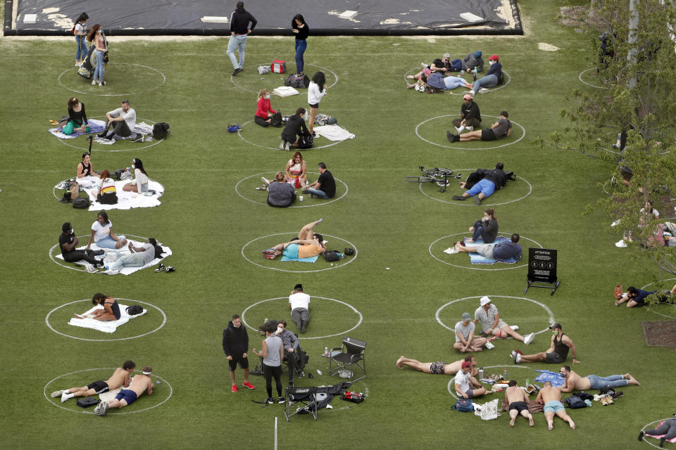 An overhead view of Domino Park. (Photo: ASSOCIATED PRESS)