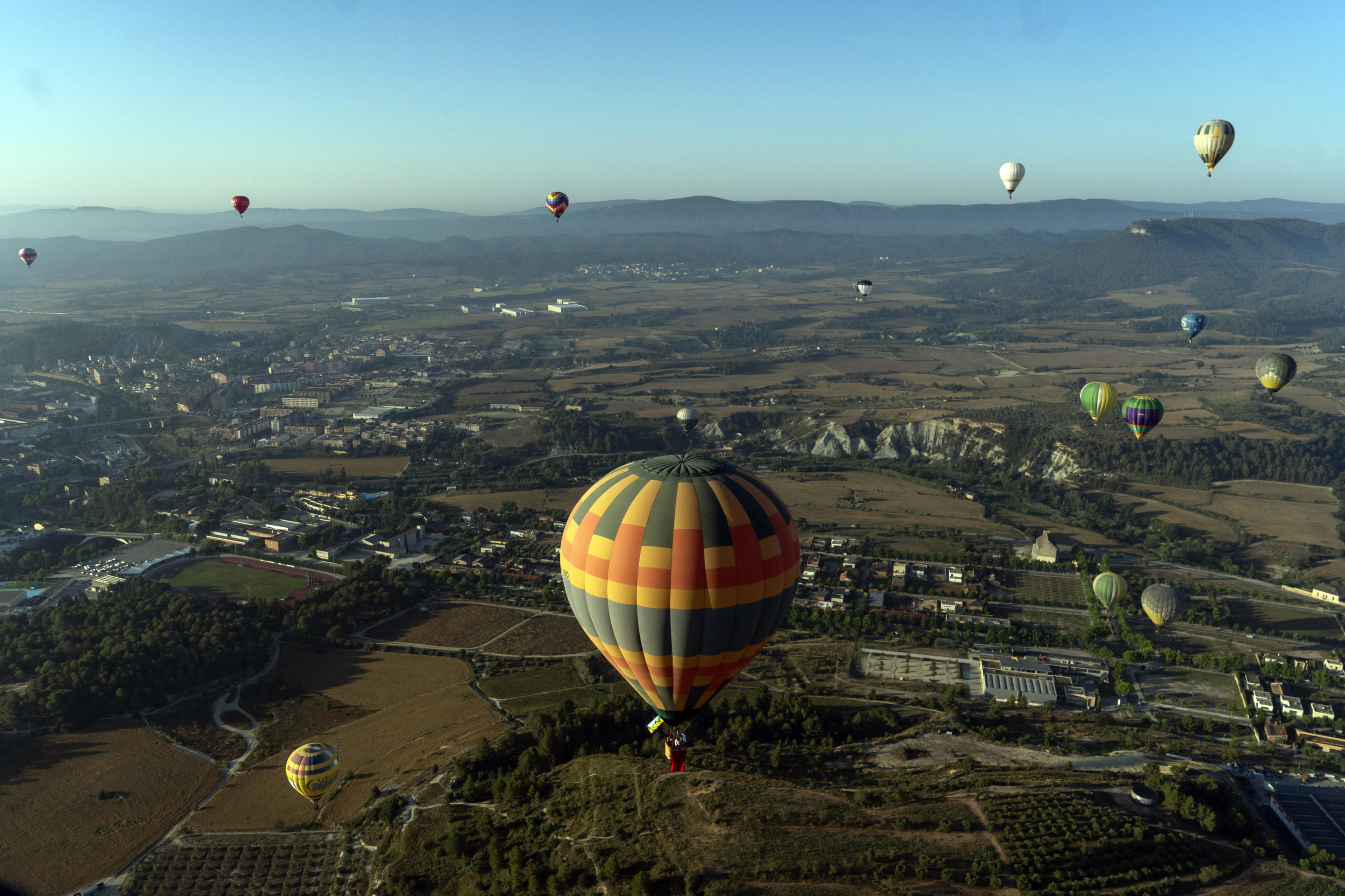 Hot-air balloons.