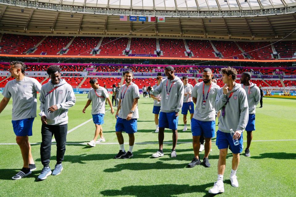美國國家男子足球隊，世足賽前接到來自總統拜登的激勵電話。（翻攝美國國家男子足球隊推特）