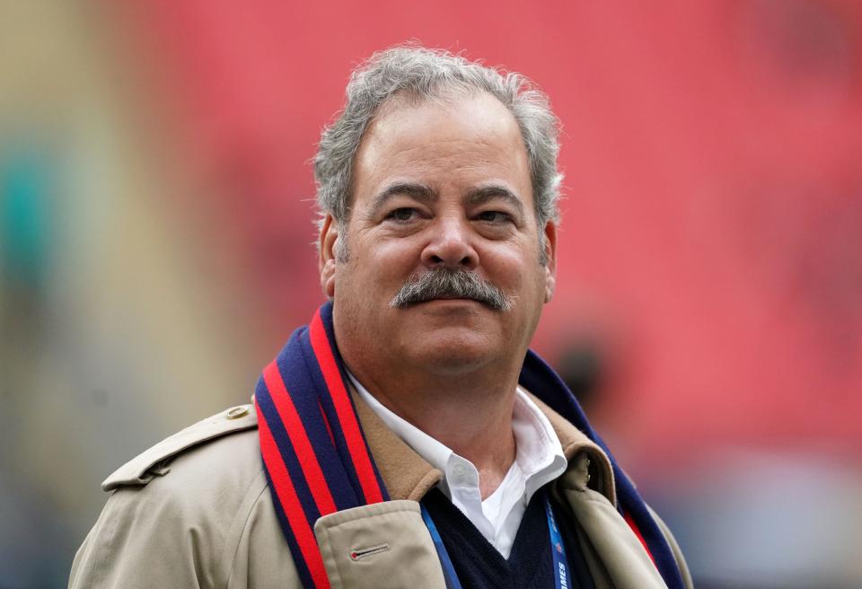 Houston Texans chief executive officer D. Cal McNair watches from the sidelines before a NFL International Series game against the Jacksonville Jaguars at Wembley Stadium.