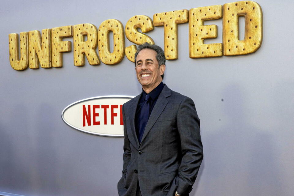 L'acteur et humoriste Jerry Seinfeld lors du lancement de son film Unfrosted. L'épopée de la Pop-Tart, à Los Angeles.  - Credit:INSTARimages.com / Ryan Hartford/INSTARimages.com/Cover Images