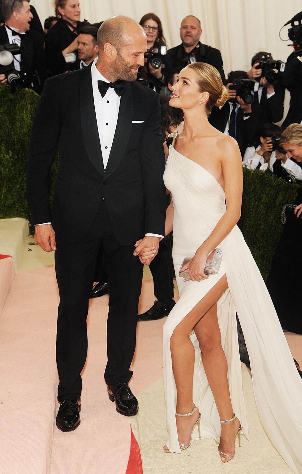 Jason Statham and Rosie Huntington-Whiteley attends "Manus x Machina: Fashion In An Age Of Technology" Costume Institute Gala at the MET