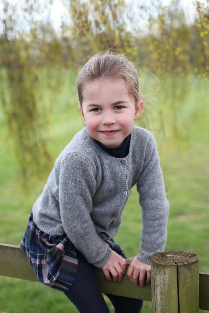 Princess Charlotte pictured at her parents' Norfolk home in April [Photo: The Duchess of Cambridge]