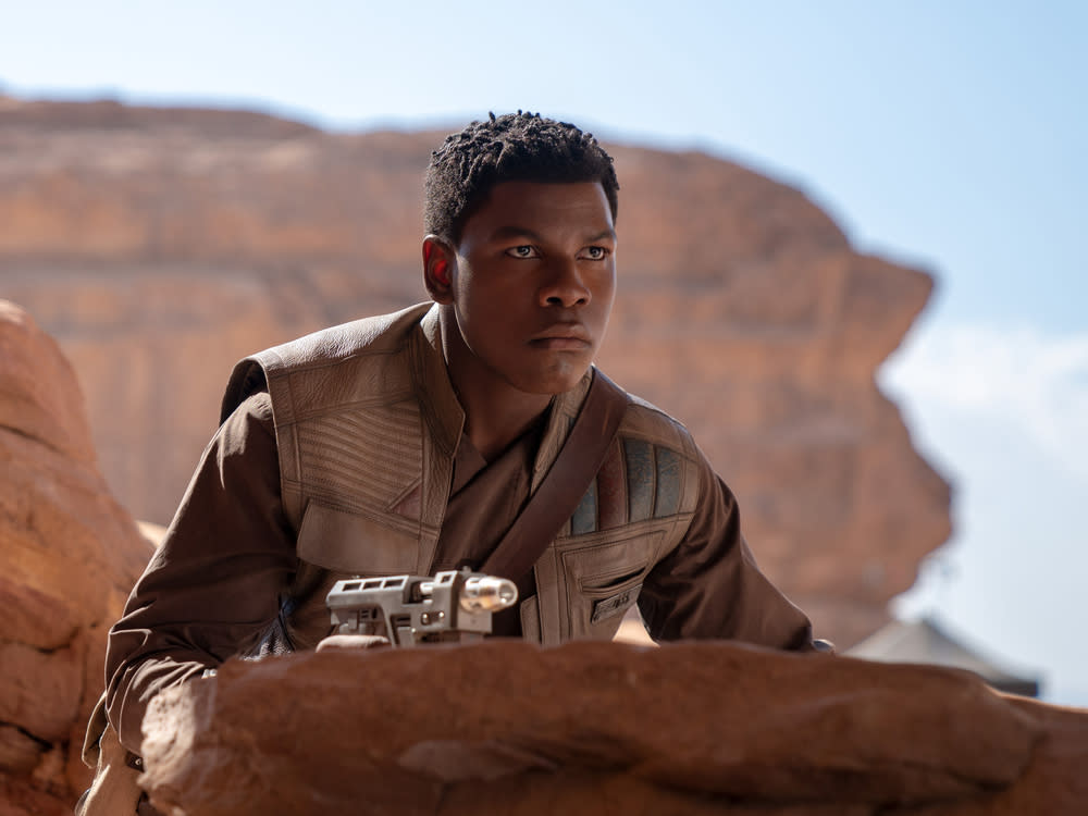 John Boyega alias Finn in "Star Wars: Der Aufstieg Skywalkers" (Bild: Jonathan Olley / 2019 Lucasfilm Ltd. & TM. All Rights Reserved.)
