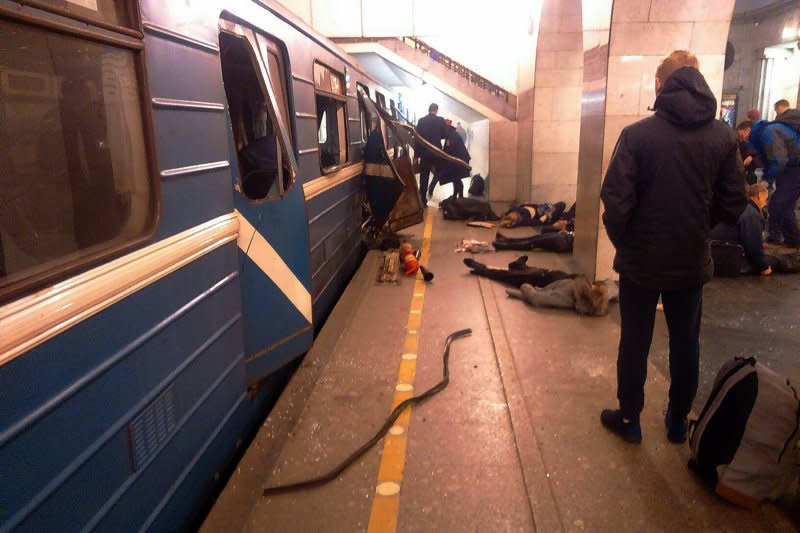 俄羅斯大城聖彼得堡（Saint Petersburg）3日發生地鐵爆炸案，死傷慘重（AP）