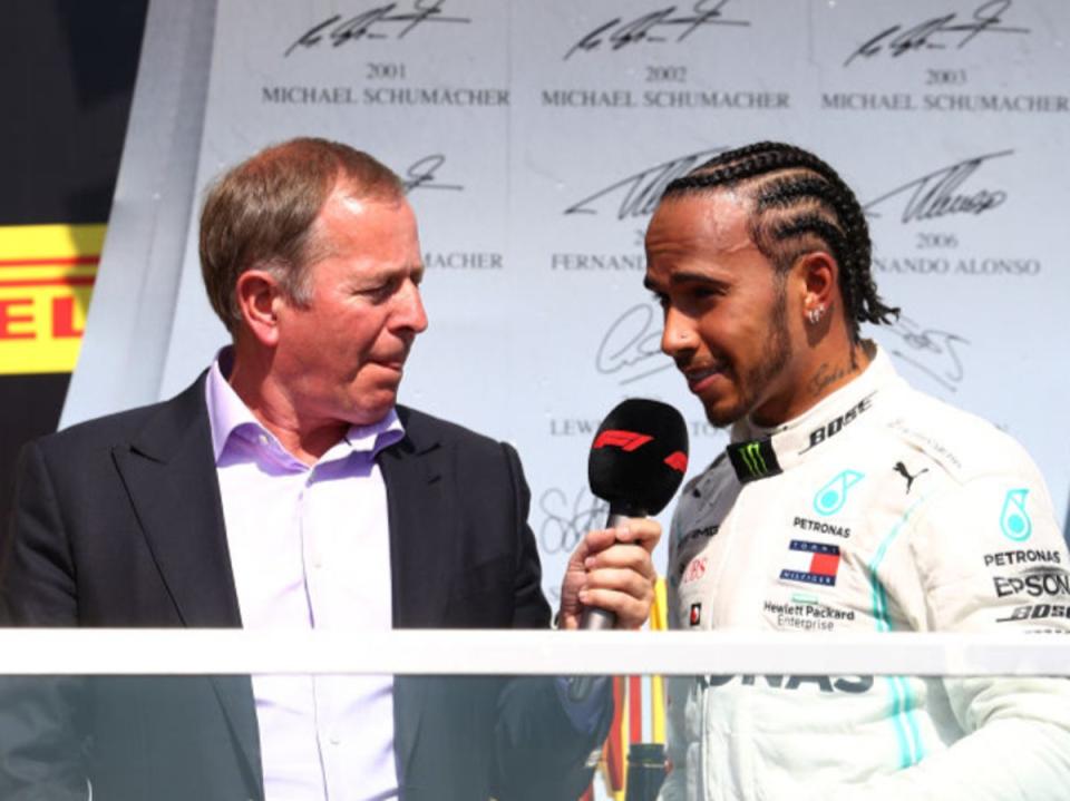 Martin Brundle has reacted with Lewis Hamilton set to join Ferrari in 20025 (Getty Images)