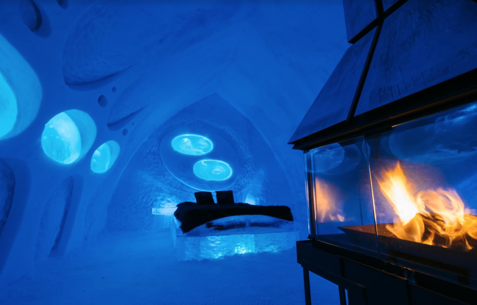 <p>Here’s a cool choice. Located just a ten-minute drive from historic Québec City, the Hotel de Glace is the only ice hotel in North America entirely made of ice and snow. Some rooms feature fires, while others have their own spa. Nearby winter activities include skiing, ice skating, snowshoeing and dog sledding – which will leave you ready to turn in for the night after warming up first in the onsite sauna. From £120 per night. [Photo: Hotel de Glace] </p>