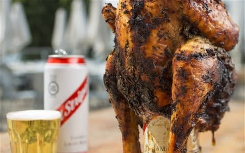 Beer can barbecue jerk chicken recipe 