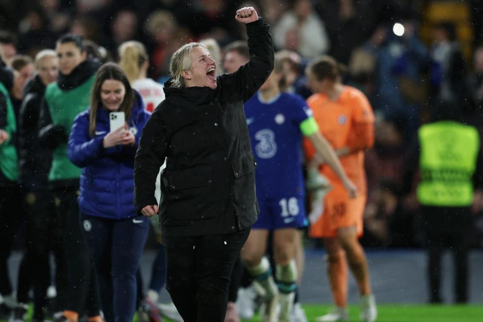 Magical: Emma Hayes has been waiting for a night like Thursday (Chelsea FC via Getty Images)