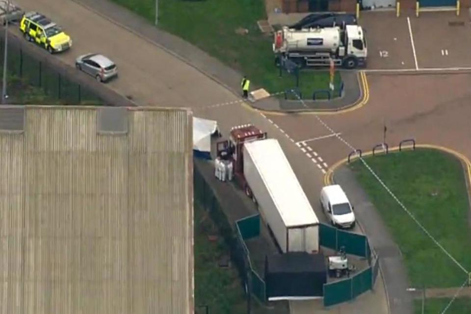 The lorry was found in Essex (Sky News)