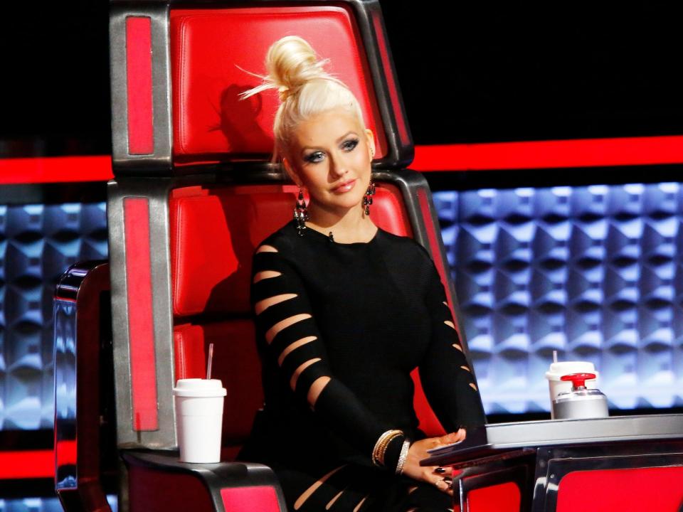 Christina Aguilera on "The Voice."