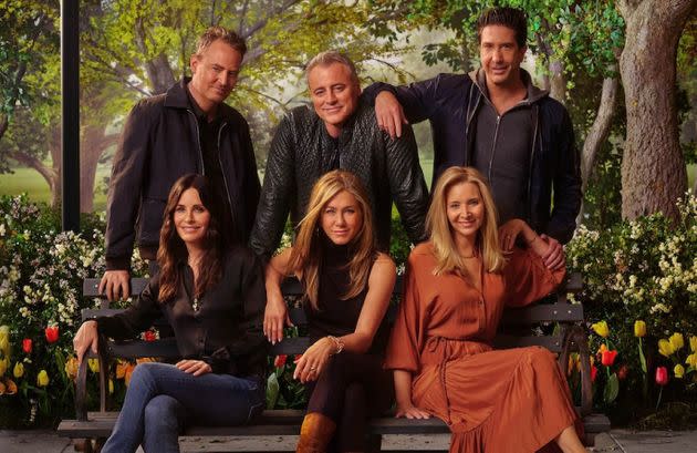 Friends cast in a promo shot for the recent reunion special (Photo: HBO Max)