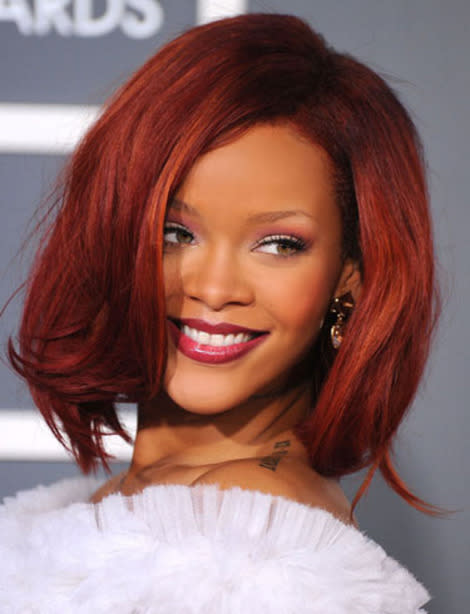 Rihanna's Choppy Lob