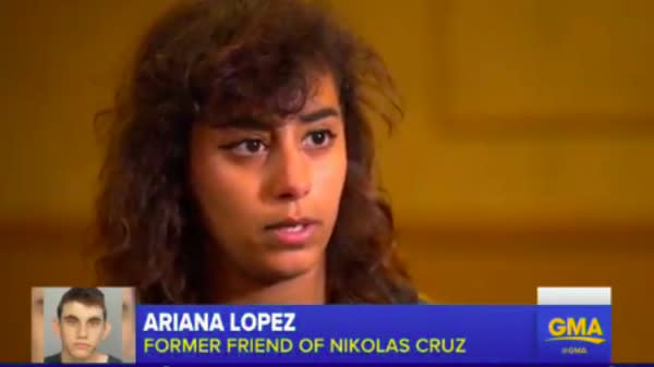 A former friend of Nikolas Cruz, the 19-year-old who confessed to opening fire on a Florida high school last week, says she told school officials that she was concerned about his behavior “multiple” times over the last several years.