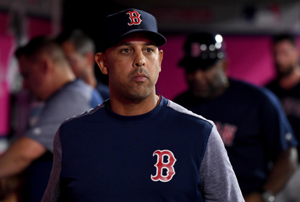 Former Red Sox manager Alex Cora accepts responsibility for role in Astros' sign-stealing scheme. (Photo by Keith Birmingham/MediaNews Group/Pasadena Star-News via Getty Images)